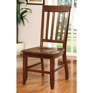 Furniture of America Ralphie Dark Oak Dining Chair (Set of 2)