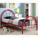 Furniture of America Hind Contemporary Full Metal Double Arch Kid Bed - Thumbnail 9