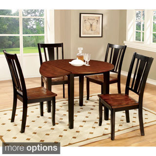 Furniture of America Betsy Jane 5-Piece Country Style Round Dining Set