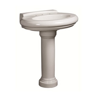 Danze Orrington Pedestal White Porcelain Bathroom Sink