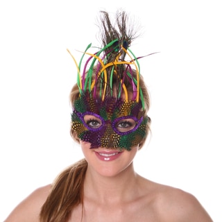 Mardi Gras Biot Feather Mask