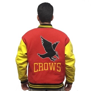 Men's Crows Red/ Yellow Varsity Jacket
