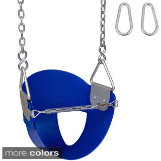 Swing Set Stuff Highback 1/ 2 Bucket Swing Seat with Chains and Hooks