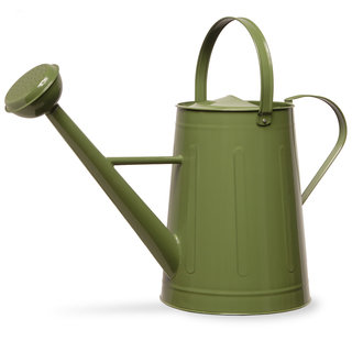 17-inch Green Metal Watering Can