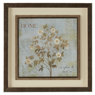 "Home Is Where the Heart Is" Framed Giclee Print Wall Art with Glass