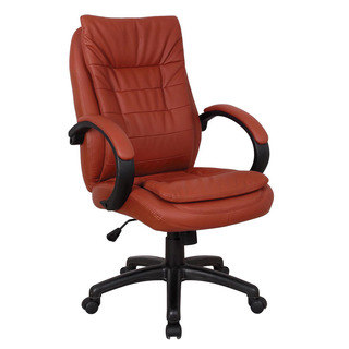 Jaye Red Leatherette Pneumatic Lift Office Chair