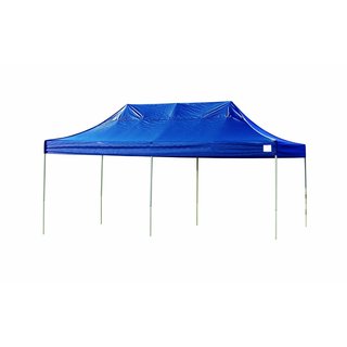 Shelterlogic Blue Straight Leg Pop-up Canopy with Roller Bag (10' x 20')