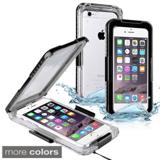 Insten Plain Hard Snap-on Waterproof Phone Case Lanyard for Apple iPhone 6/ 6s