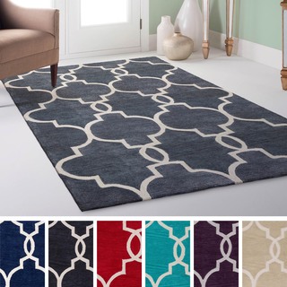 Hand-Tufted Frome Moroccan Trellis Rug (5' x 7'6)