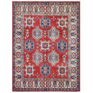 Herat Oriental Afghan Hand-knotted Tribal Kazak Wool Rug (5'7 x 7'5)