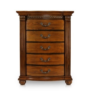 Furniture of America Hesperia Traditional Style 5-Drawer Chest