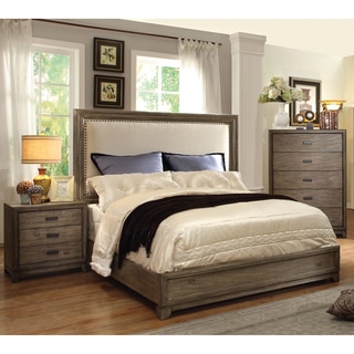 Furniture of America Arian Rustic 3-Piece Natural Ash Bedroom Set