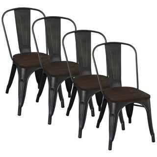 Modus Industrial-style Gunmetal Side Chair (Set of 4)
