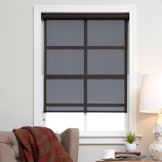 Arlo Blinds Brown/Black Continuous Chain Solar Shades