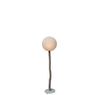 Gonzales Modern Geometric Transitional Off-White Indoor Floor Lamp