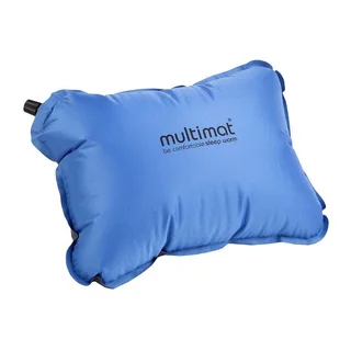 Multimat Camper Pillow, Blue and Charcoal