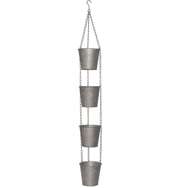 National Tree Company 30-inch Chain of Four Metal Pots. Opens flyout.