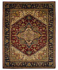 Safavieh Handmade Classic Herize Red Wool Rug (9'6 x 13'6)