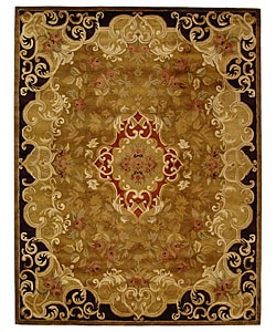 Safavieh Handmade Classic Juliette Gold Wool Rug (7'6 x 9'6)