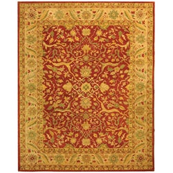 Safavieh Handmade Antiquities Mahal Rust/ Beige Wool Rug (9'6 x 13'6)