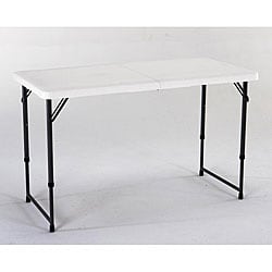 Lifetime 4-foot Adjustable Height Fold-in-half Table