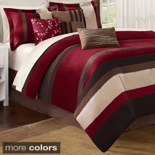Madison Park Boulder Stripe 7-piece Comforter Set