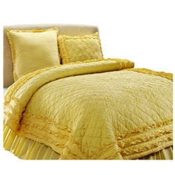 Chelsea Yellow 2-piece Twin-size Quilt Set