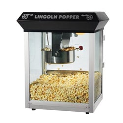 Lincoln Black Bar Style 8-oz Antique Popcorn Machine