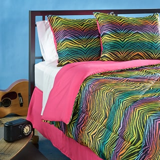 Funky Zebra 4-piece Comforter Set