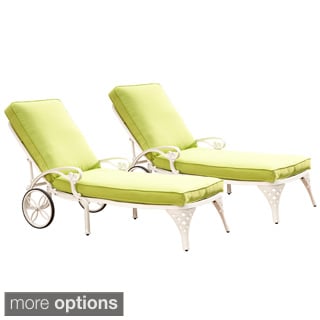 Home Styles Biscayne Chaise Lounge Chairs with Cushion