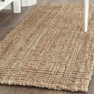 Safavieh Casual Natural Fiber Hand-Woven Natural Accents Chunky Thick Jute Rug (2' x 10')