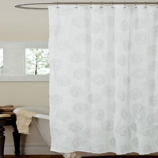 Lush Decor Samantha Ivory Shower Curtain