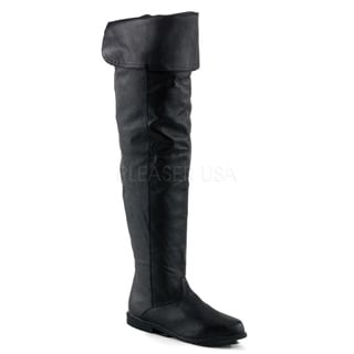 Pleaser Women's 'Raven-8826' Black Thigh-high Slouch Boots