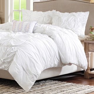 Madison Park Maxine White Cotton 4-piece Comforter Set