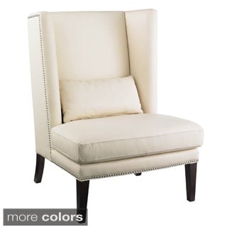 Sunpan Malibu Wing Back Leather Chair