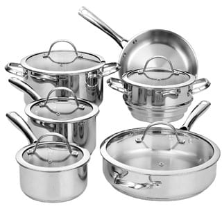 Cooks Standard Classic Stainless-Steel 11-Piece Cookware Set