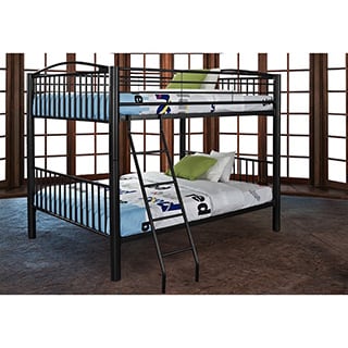 Powell Onyx Heavy Metal Full over Full Bunk Bed
