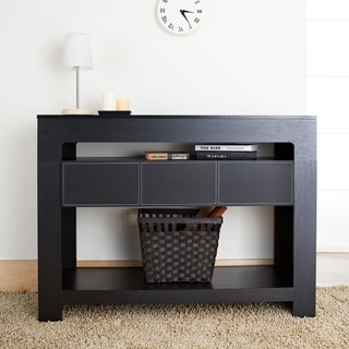 Furniture of America Arroya Modern Black Console Table