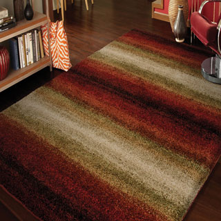 Carolina Weavers Grand Comfort Collection Tie-in Red Area Rug (5'3 x 7'6)