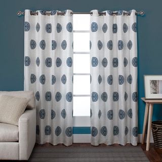 ATI Home Sedgewick Linen Blend Grommet Top Curtain Panel Pair