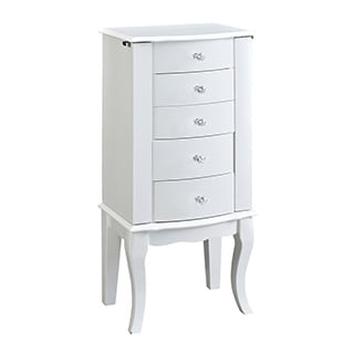 Oh! Home Penelope White Jewelry Armoire
