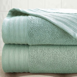 Amrapur Overseas Quick Dry Combed Cotton Oversized Bath Sheet (Set of 2)