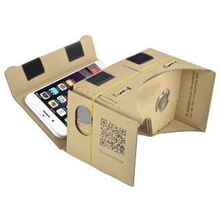 INSTEN Cardboard 3D DIY Virtual Reality VR Glasses with Headband for Phone Displays up to 5.1 inches