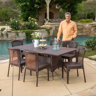 Christopher Knight Home Rafael Outdoor 7-piece Wicker Dining Set