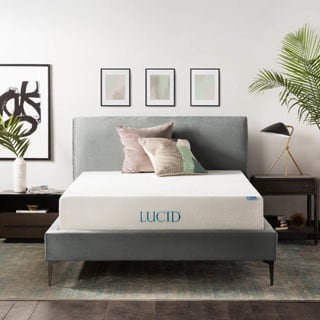 LUCID 12-inch Full-size Plush Gel Memory Foam Mattress