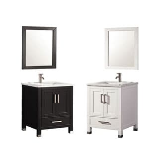 MTD Vanities Ricca 24-inch Single Sink Bathroom Vanity Set with Mirror and Faucet