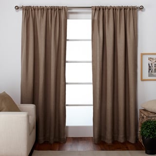 ATI Home Burlap Rod Pocket Curtain Panel Pair
