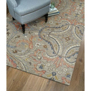 Christopher Taupe Classique Hand-Tufted Rug (8'0 x 10'0)