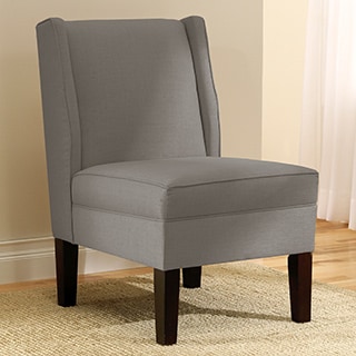 Skyline Furniture Linen Grey Wingback Chair