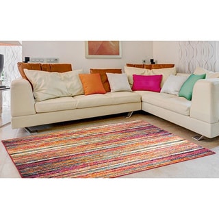 Home Dynamix Splash Collection Contemporary Multi-Colored Area Rug (5'2 x 7'2)